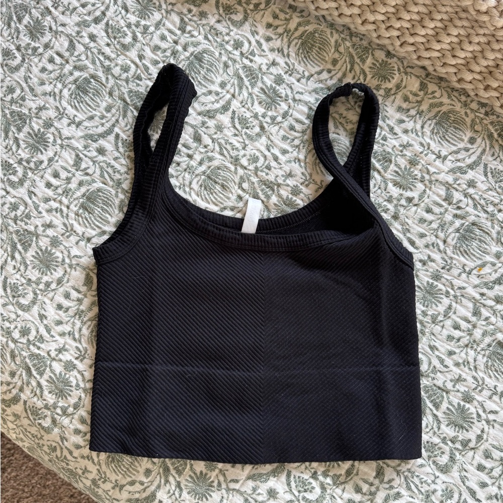 Nikibiki Black Ribbed Women's Tank Top